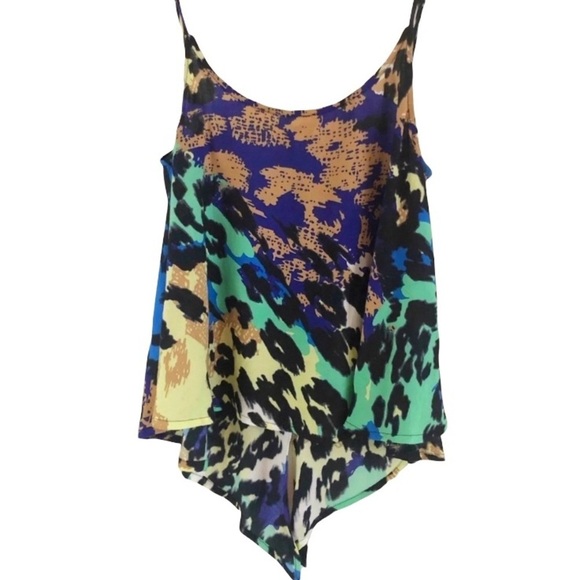 AKIRA Black Label Top Size Small Open Back Flowy Summer Contemporary Strappy - Picture 1 of 6